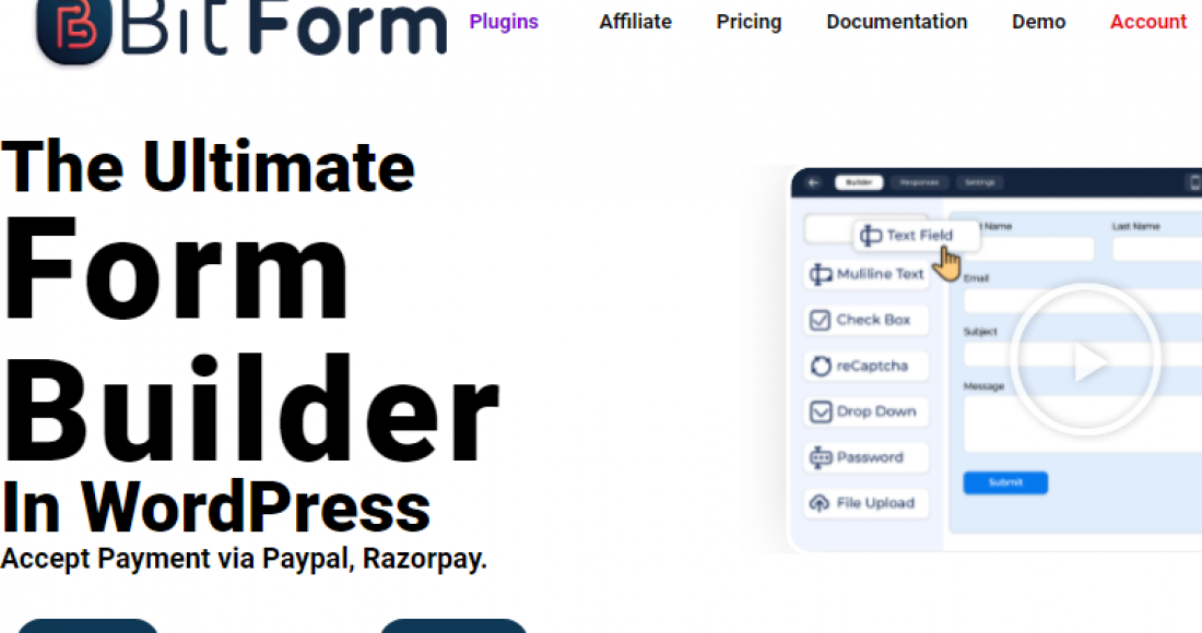Bit Form Pro - Wordpress Plugin