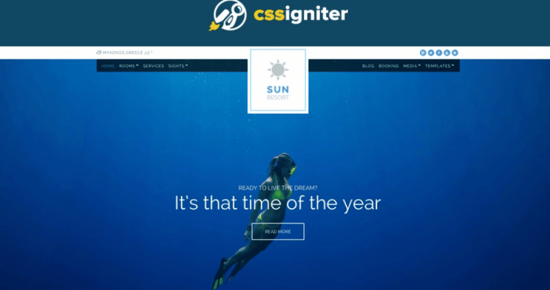 CSS Igniter Sun-theme