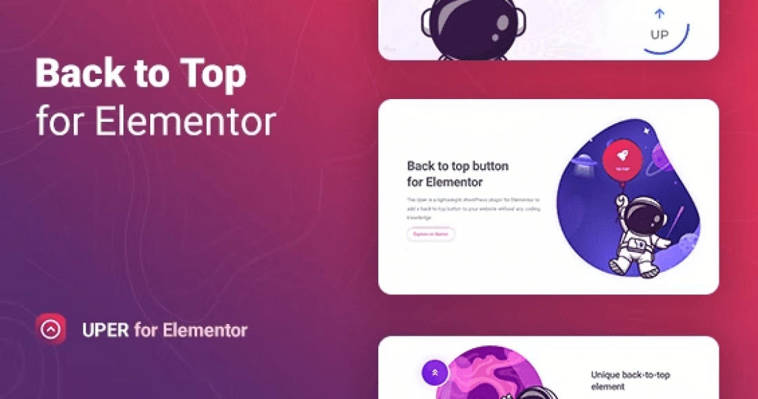 Uper – Back to Top Button for Elementor