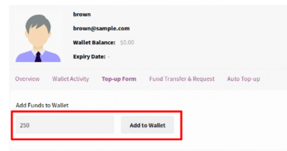 Wallet for WooCommerce