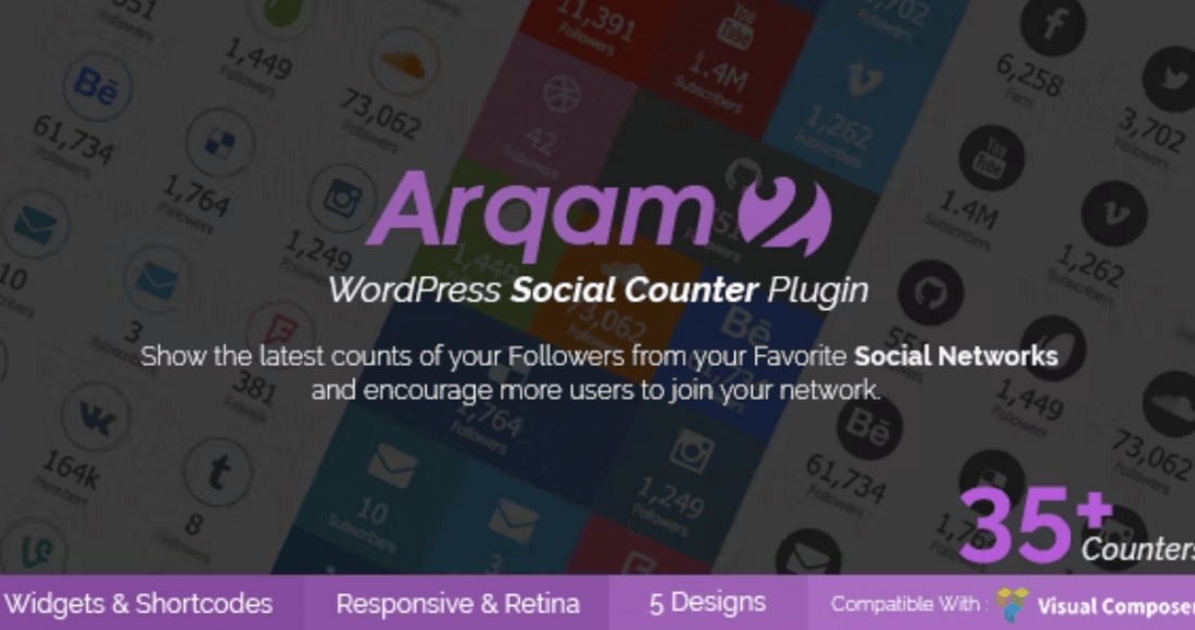 Social Counter Plugin for WordPress