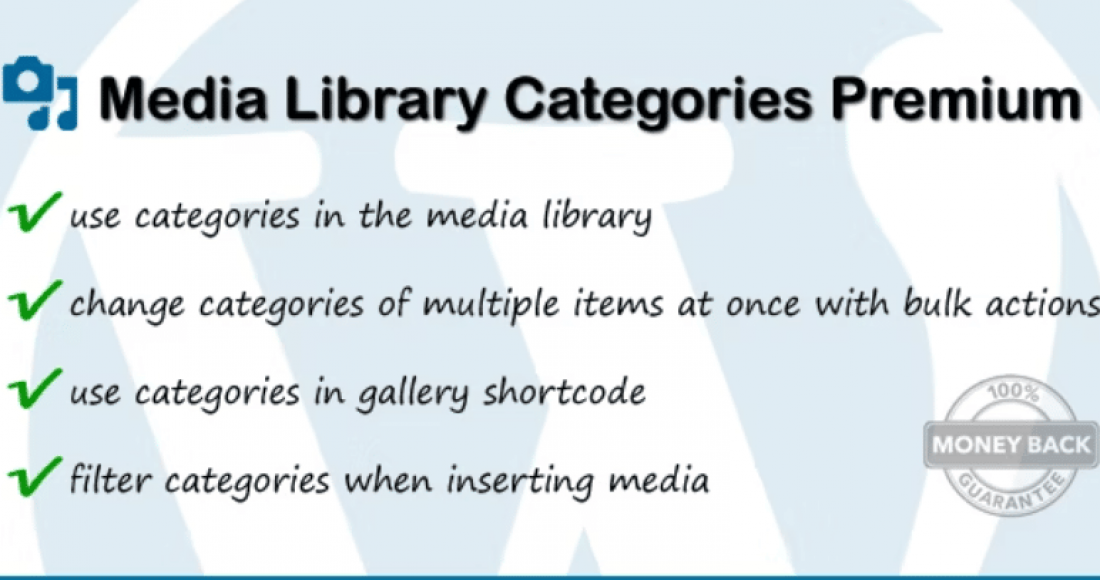 Media Library Categories Premium